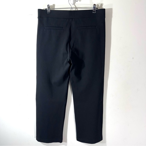 2/$35 Loft Black Pull On Straight Ponte Knit Pants - Picture 4 of 9